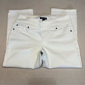 Chadwicks of Boston White Denim Stretch Capri Jeans - Size 8